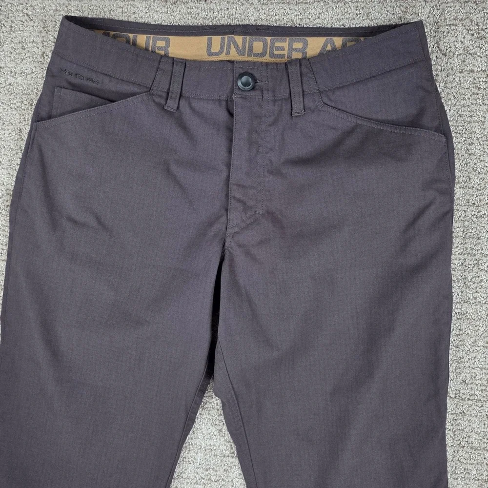 Under Armour UA Storm Mens Loose Fit Ripstop Pants Green 34x30 *READ